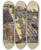Triptych art skateboard deck of Karl Wiener Ohne Titel Scheune Mit Stroh by Karl Wiener (1901-1949)