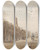 Triptych art skateboard deck of Thomas Shotter Boys Regent Street Looking Toward Piccadilly From Waterloo Place by Thomas Shotter Boys (1803-1874)