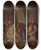 Triptych art skateboard deck of Nicaise De Keyser The Archdukes Albert And Isabella Visit The Printer Plantin_1 by Nicaise De Keyser (1813-1887)