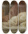 Triptych art skateboard deck of Marcello Bacciarelli Portrait Of Anna Lampel D1800 Actress_1 by Marcello Bacciarelli (1731-1818)