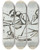 Triptych art skateboard deck of David Humbert De Superville Drie Zittende Figuren Waarvan Er N Een Staf Vasthoudt by David Humbert De Superville (1770-1849)