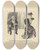 Triptych art skateboard deck of Charles Dana Gibson If We Go To Europe Cynthia I Dont Want You To Marry Any Of Them Counts Or Dukes by Charles Dana Gibson (1867-1944)