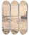Triptych art skateboard deck of Carel Nicolaas Storm Van Sgravesande Gezicht Op De Kust Van Ijmuiden Met Vuurtoren En Schip by Carel Nicolaas Storm van 's-Gravesande (1841-1924)