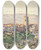 Triptych art skateboard deck of Edward Darley Boit Poppi In The Casentino Tuscany by Edward Darley Boit (1840-1915)