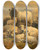 Triptych art skateboard deck of William Watson Sheep In The Scottish Highlands by William Watson