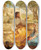 Triptych art skateboard deck of Workshop Of Henryk Siemiradzki Christ At The Home Of Martha And Mary by Workshop Of Henryk Siemiradzki (1843-1902)