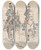 Triptych art skateboard deck of Ivan Ivanec Trzej Uani Austriaccy Na Koniach by Ivan Ivanec (1893-1946)