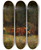 Triptych art skateboard deck of Edward Mitchell Bannister Untitled Boy And Man With Oxen by Edward Mitchell Bannister (1828-1901)