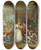Triptych art skateboard deck of Charlesantoine Coypel Roland And Themarriage Of Angelique by Charles-Antoine Coypel (1694-1752)