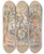 Triptych art skateboard deck of Jules Schmalzigaug Canal With Bridge by Jules Schmalzigaug (1882-1917)