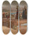 Triptych art skateboard deck of Edwin Lord Weeks Water Carriers Of The Ganges by Edwin Lord Weeks (1849-1903)