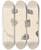 Triptych art skateboard deck of Louis Agassiz Recherches Sur Les Poissons Fossiles Pl150 by Louis Agassiz (1807-1873)
