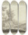 Triptych art skateboard deck of Johann Caspar Zehender Waldweg Links Durchblick Auf Eine Schloruine Rechts In Der Ferne Ein Stdtchen by Johann Caspar Zehender (1742-1805)