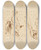 Triptych art skateboard deck of Peter Paul Rubens Three Sketches For Medea And Her Children by Peter Paul Rubens (1577-1640)