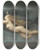Triptych art skateboard deck of Auguste Raynaud La Nuit by Auguste Raynaud (1854-1937)