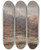 Triptych art skateboard deck of David Cox River Landscape In Wales by David Cox (1783-1859)