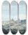Triptych art skateboard deck of Thomas Jones Larici From The Convent Of The Galoro by Thomas Jones (1742-1803)