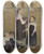 Triptych art skateboard deck of Beda Stjernschantz Everywhere A Voice Invites Us by Beda Stjernschantz (1867-1910)