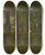 Triptych art skateboard deck of George Inness The Edge Of Theforest by George Inness (1825-1894)