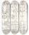 Triptych art skateboard deck of Alexander Rothaug Statik Und Dynamik Des Menschlichen Krpers Pl04 by Alexander Rothaug (1870-1946)