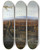 Triptych art skateboard deck of Robert S Duncanson Landscape With Shepherd by Robert S Duncanson (1821-1872)