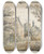 Triptych art skateboard deck of Circle Of Gillis Neyts Trees And Houses With Castle Indistance by Circle Of Gillis Neyts (1623-1687)