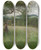 Triptych art skateboard deck of Johann Sperl Sommertag Bei Kutterling by Johann Sperl (1840-1914)