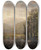 Triptych art skateboard deck of William Louis Sonntag Adirondack Mountain Landscape by William Louis Sonntag (1822-1900)