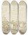 Triptych art skateboard deck of Cornelis Claesz Van Wieringen Zwei Schiffe Liegen Bei Einer Brcke Links Auf Dem Wege Mehrere Figuren by Cornelis Claesz. van Wieringen (1577-1633)
