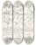 Triptych art skateboard deck of Alexander Rothaug Statik Und Dynamik Des Menschlichen Krpers Pl07 by Alexander Rothaug (1870-1946)