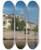 Triptych art skateboard deck of Martin Rico Y Ortega Giardino Del Palazzo Vendramin by Martin Rico Y Ortega (1833-1908)