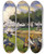 Triptych art skateboard deck of Paul Czanne The Fishermen Fantastic Scene by Paul Cezanne (1839-1906)