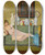 Triptych art skateboard deck of John Atkinson Grimshaw A Reverie In The Artists House by John Atkinson Grimshaw (1836-1893)