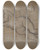 Triptych art skateboard deck of Domenico Tintoretto Two Studies Of A Reclining Female Nude by Domenico Tintoretto (1560-1635)