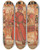 Triptych art skateboard deck of Nikolaj Nikolaevic Kogout Happy New Year by Nikolaj Nikolaevic%Cc%86 Kogout (1891-1959)
