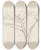 Triptych art skateboard deck of Signe Scheel Pinje by Signe Scheel (1860-1942)