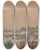 Triptych art skateboard deck of Karl Fedorovic Gun The Solemn Service On The Occasion Of The Bicentenary Of Peter Is Birth 16721725 On Senate Square In Saint Petersburg 30 May 1872 by Karl Fedorovic Gun (1830-1877)