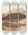 Triptych art skateboard deck of John Gould The Birds Of New Guinea And The Adjacent Papuan Islands Pl71 by John Gould (1804-1881)