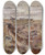 Triptych art skateboard deck of Otto Millerdiflo Herbstabend Im Moos by Otto Miller-Diflo