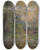 Triptych art skateboard deck of Maxime Maufra Soleil Couchant Sur Le Loir Lavardin Loiretcher by Maxime Maufra (1861-1918)