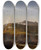 Triptych art skateboard deck of Jasper Francis Cropsey Catskill Mountain House by Jasper Francis Cropsey (1823-1900)