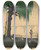 Triptych art skateboard deck of Kobayashi Kiyochika Distant View Of Rygoku From Motoyanagi Bridge by Kobayashi Kiyochika (1847-1915)