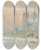 Triptych art skateboard deck of Albert Lebourg Notre Dame De Paris Vue Du Quai De La Tournelle Effet De Neige by Albert Lebourg (1849-1928)