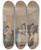 Triptych art skateboard deck of Thomas Rowlandson Box Lobby Loungers by Thomas Rowlandson (1756-1827)