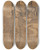 Triptych art skateboard deck of Karel De Nere Tot Babberich Allegorische Voorstelling Met Figuren En Een Pauw In Een Tuin by Karel De Neree Tot Babberich