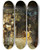 Triptych art skateboard deck of Adolphe Monticelli Garden Party_1 by Adolphe Monticelli (1824-1886)