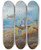 Triptych art skateboard deck of Archibald Thorburn Driven Grouse by Archibald Thorburn (1860-1935)