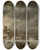 Triptych art skateboard deck of Jan Peeters The Elder The Frozen Scheldt In Antwerp by Jan Peeters the elder (1624-1677)