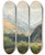 Triptych art skateboard deck of Thomas Ender Gasteinertal With A View Of The Waterfall In Bad Gastein by Thomas Ender (1793-1875)