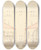 Triptych art skateboard deck of Lewis Vulliamy Design For A Chapel At Enfield Transverse Sections East And West End by Lewis Vulliamy (1791-1871)